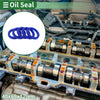 Oil Seal 42x55x8mm Rotary Shaft Seal TPU High Pressure Blue 5 Pcs