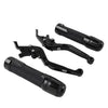Yamaha TMAX 500 530 Black Extendable Brake Clutch Levers Grip Set