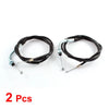 CG 125 2 Pcs 100cm x 1cm Black Flexible Motorcycle Throttle Cable Wire