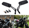 Chopper Cruiser Bobber Cafe Racer Black M8/M10 Motorcycle Mirrors