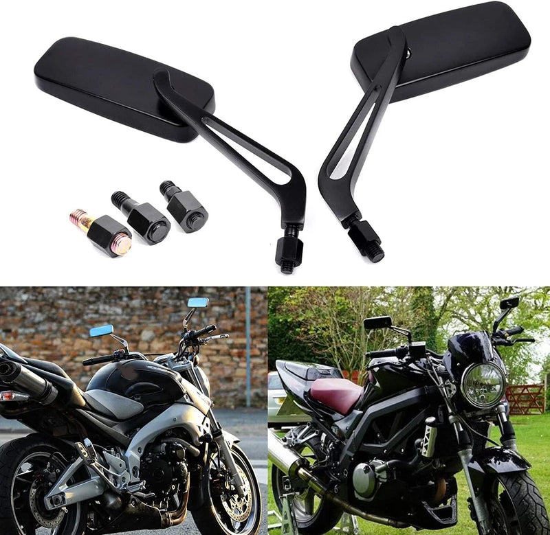 Chopper Cruiser Bobber Cafe Racer Black M8/M10 Motorcycle Mirrors