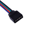 5050 RGB LED Strip Light 5 x 4pin Male Female Connector Wire (3528)