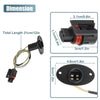 Dodge Ram 1500 2 x License Plate Light Wiring Harness Socket (2009-2018)