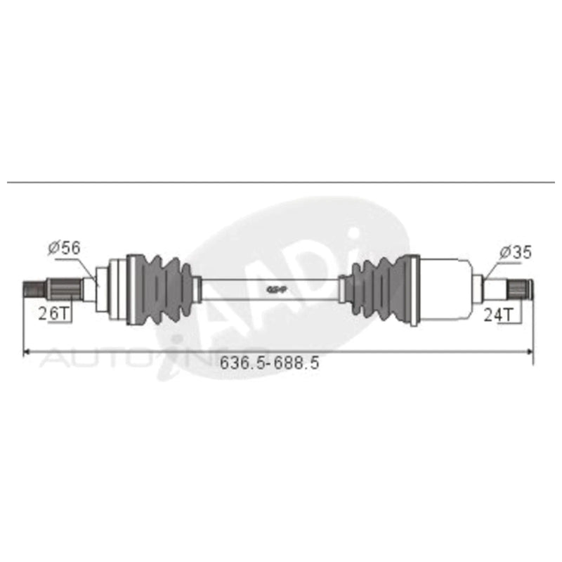 Ford Laser KJ LH CV Shaft (1994-1999)