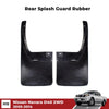 Splash Guard Mud Flaps Rubber Rear Fits Nissan Navara Frontier D40 2WD 2005-14