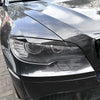 BMW X6 E71 Gloss Black Headlight Eyelid Covers (2008-2014)