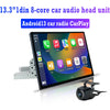 13.3" Android Car Stereo Radio Touch Screen 1DIN Carplay GPS Wifi