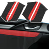 Honda Civic (2016-2020) Red with Red Line 8 Pcs Door Panel Armrest Covers