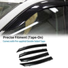 Honda Fit 2021 Side Window Vent Visors Tape-On Black 1 Set Window Deflectors