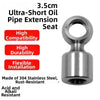 Motorcycle Oil Pipe Extension 3.5cm Stainless Steel 304 Secure Threads
