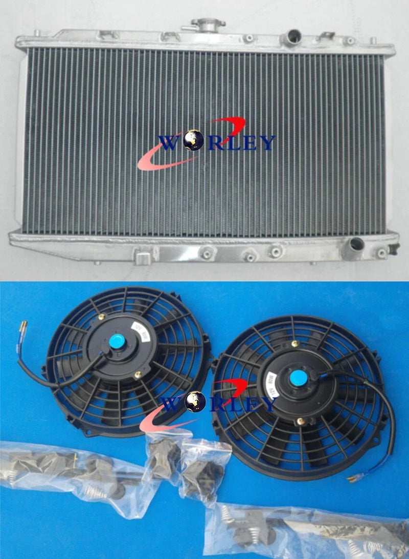 Honda Civic CRX 1.5L 1.6L Aluminum Radiator + Fan (1988-1991)