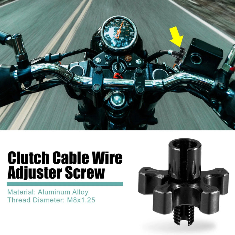 Motorcycle ATV UTV Brake Clutch Levers Adjuster Screw Bolt M8x1.25