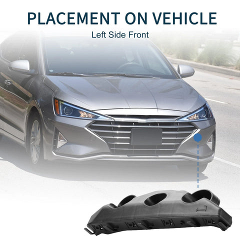 Nissan Versa (2020-2022) Black ABS Left Front Bumper Retainer Bracket