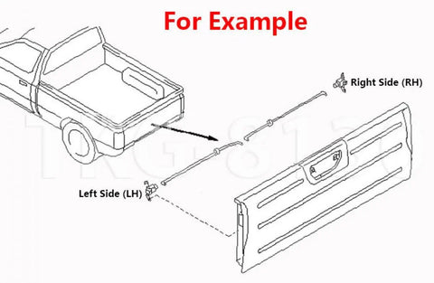 Toyota Hilux MK3 LN85 Tailgate Lock Latch (1989-1997)