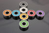8Pcs ILQ-9 Inline Roller Skate Stainless Skateboard Bearings Speed Spacer Green