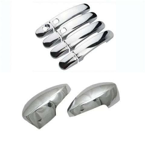 Ford Escape Kuga (2013-2016) 10 x pcs Chrome Mirror & Smart Door Handle Cover Trim