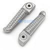 Yamaha YZF R1 / R1M Silver Rear Footrest Pegs (1998-2019)