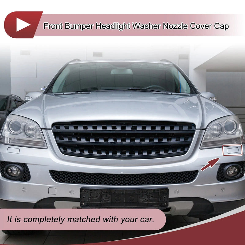Mercedes-Benz ML350 (2003-2011) White Front Left Washer Nozzle Cover