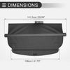 Honda CR-V 2007-2011 Black Carbon Fiber Retractable Cargo Cover