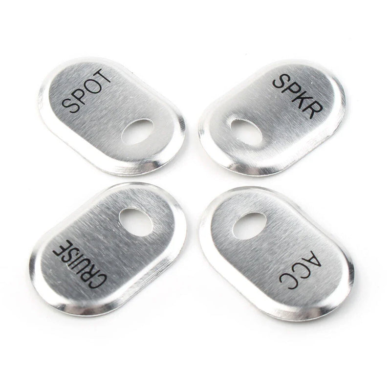 Harley Touring Electra Glide Road Glide Chrome Brushed Panel Switch Covers