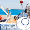 Make Model 1pcs 20ft Marine Throttle Shift Control Box Cable Clevis Blue