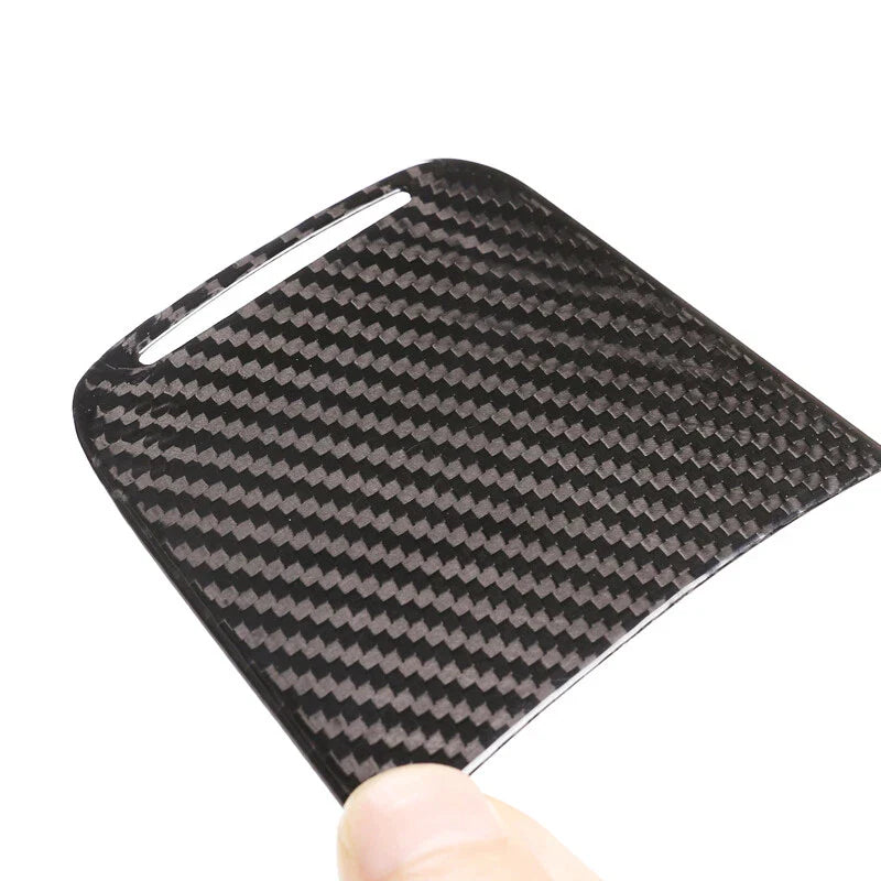 Carbon Fiber Center Console Cup Holder Cover Trim Fits Porsche 718 911 2016-2020