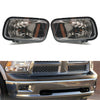 Dodge Ram 1500 2500 3500 Black Front Fog Light Lamps (2009-2012)