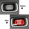 Volvo V40 V60 S60 S80 XC60 Carbon Engine Start Stop Button Sticker