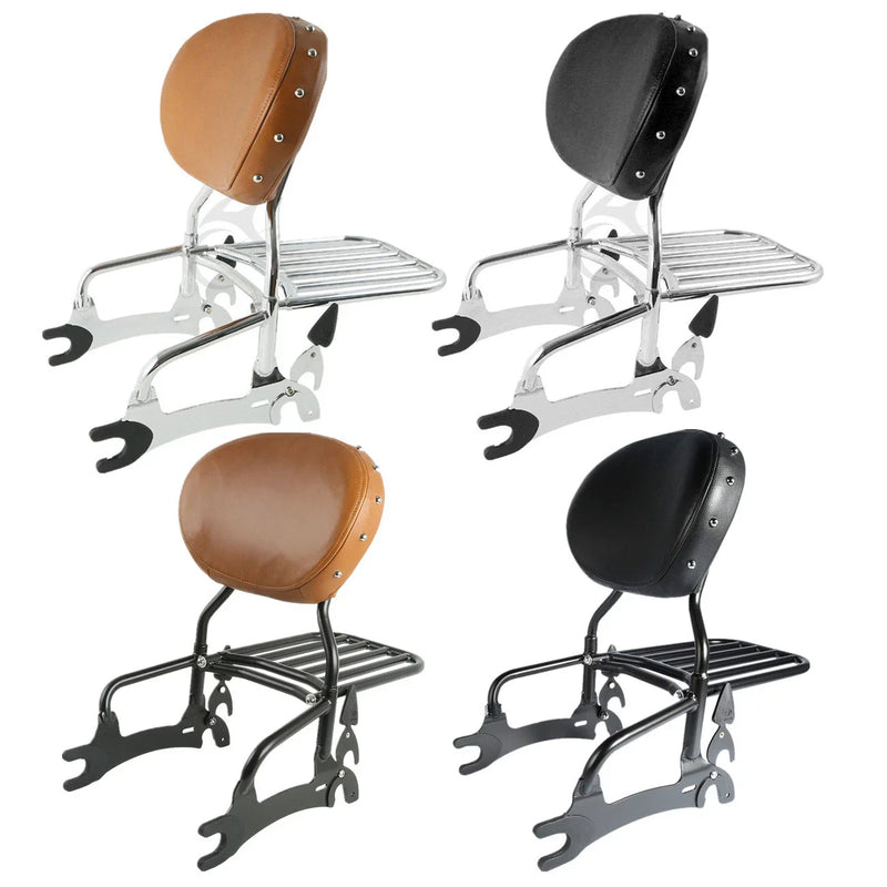 Indian Chief Classic Vintage Sissy Bar Backrest Pad Luggage Rack