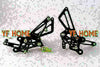 Kawasaki Ninja ZX14R Black Motorcycle Rearsets Foot Pegs (2006-2011)