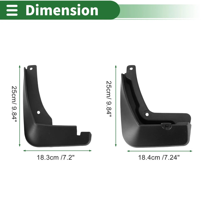 Chevrolet MONZA Mud Flaps Splash Guards (2019-2024)