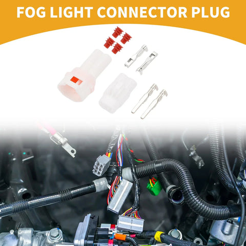 Yamaha Fog Light Connector Plug 2 x Male Female Wire Terminal