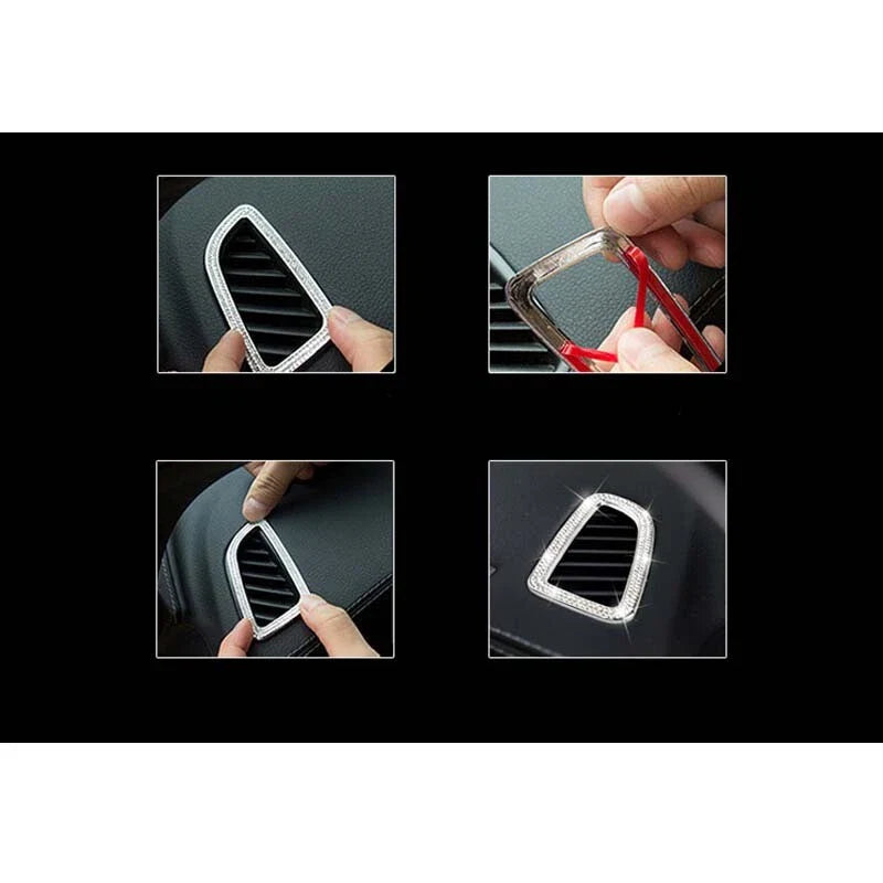 Benz C GLC W205 2015+ Crystal Air Condition Vent Outlet Cover Trim Border