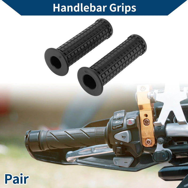Motorcycle 7/8 22mm Motorcycle Hand Grips Cover Handlebar Rubber Black