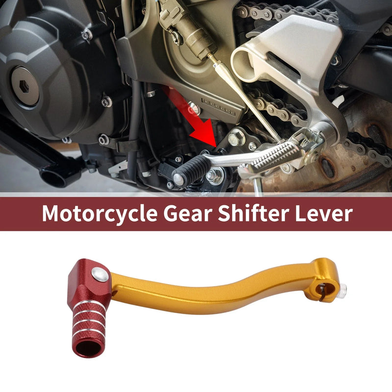 Kayo T6 Gold Tone Red Folding Gear Shifter Lever