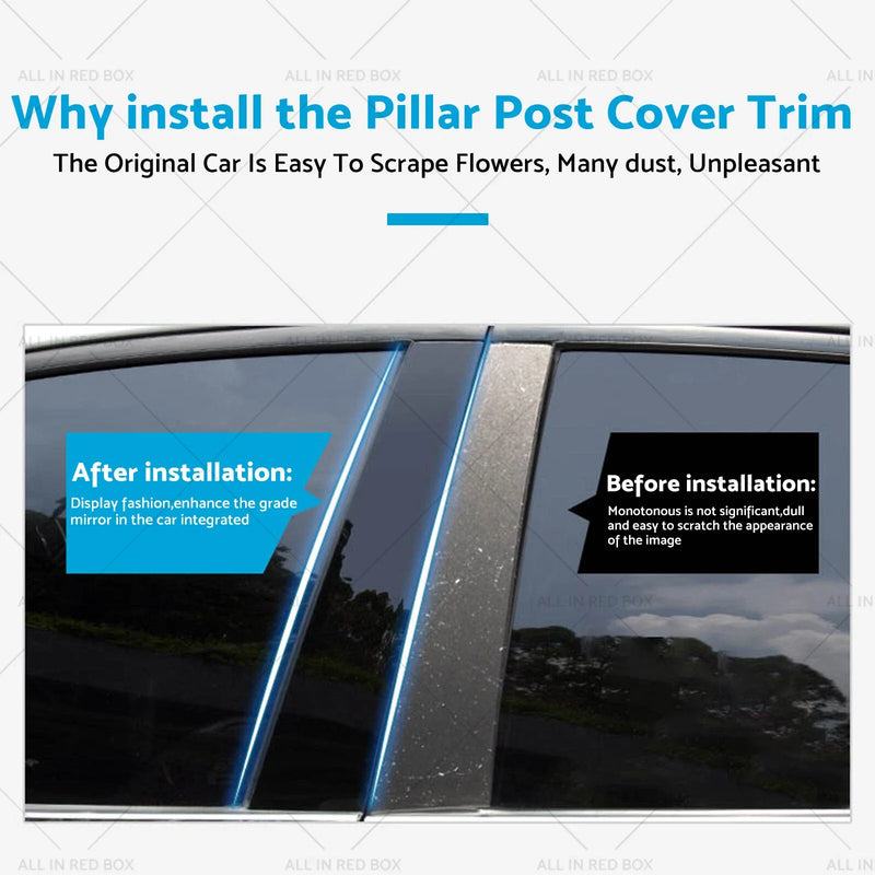 Toyota RAV4 Gloss Black Door Trim Covers (2019-2024)