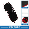 Toyota Sienna 2021-2024 Sun Protector Black Red Dashboard Cover Mat