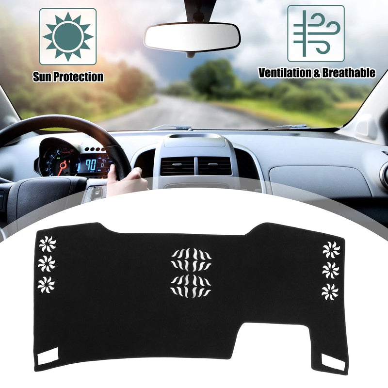 TOYOTA Alphard Car Dashboard Cover Black Polyester Non-Slip Protector