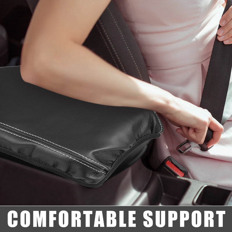 Lexus RX350 (2015-2022) Black White Center Console Pad Kit Armrest Cover