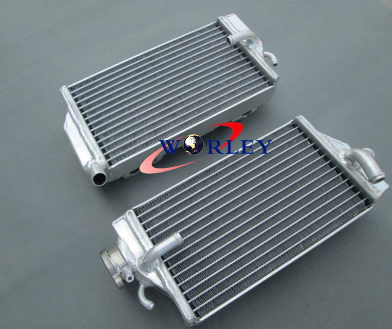 Honda CR125 CR125R Aluminum Radiator & Red Silicone Hoses (2004)
