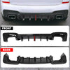 BMW G01 LCI Gloss Black Rear Diffuser Bumper Lip with LED Light (2017-2021)