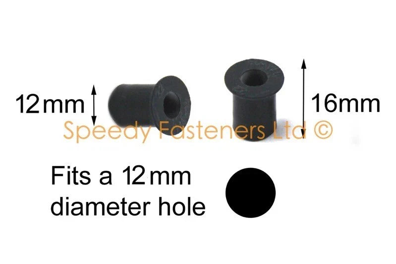 Motorcycle Fairing Rubber M6 10 x Wellnuts