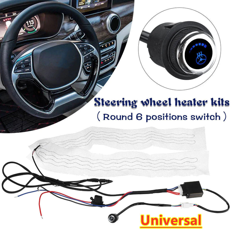 Car / Truck Adjustable Heating Winter Heated Pad 12V Steering Wheel Heater
