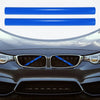 BMW X3 Blue Front Grille Insert Stripes Grill Trims Clips (2011-2018)