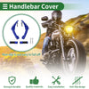 Motorcycle Hand Grips Cover Blue Aluminum Alloy