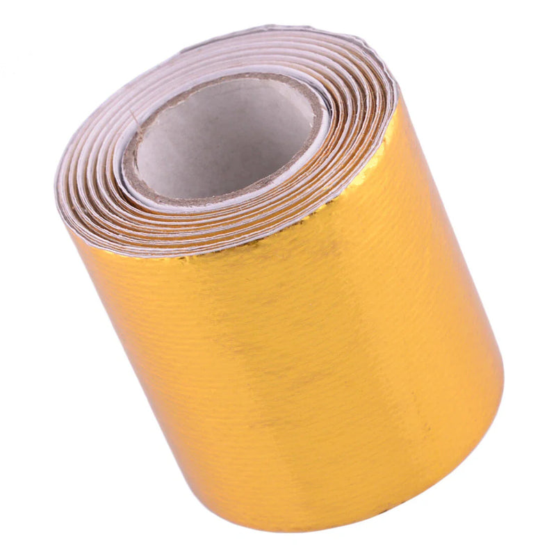 Car 16.4FT Gold Heat Reflective Tape Wrap