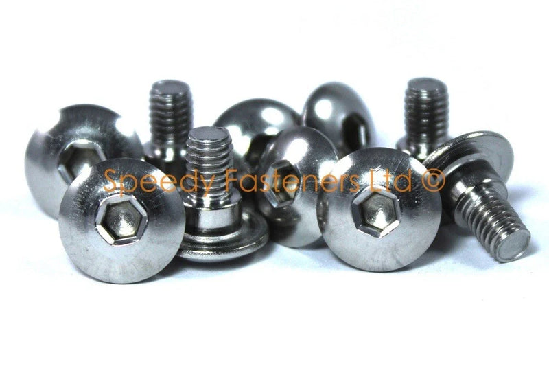 Suzuki 10x Stainless Fairing Bolts m6 x 12mm + 4mm Shoulder