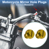 Motorcycle Mirror Hole Plugs Left Hand M10x1.25 Motorcycle Screws
