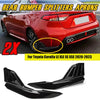 Toyota Corolla Glossy Black Rear Bumper Splitter Lip Protector 2 x (2020-UP)