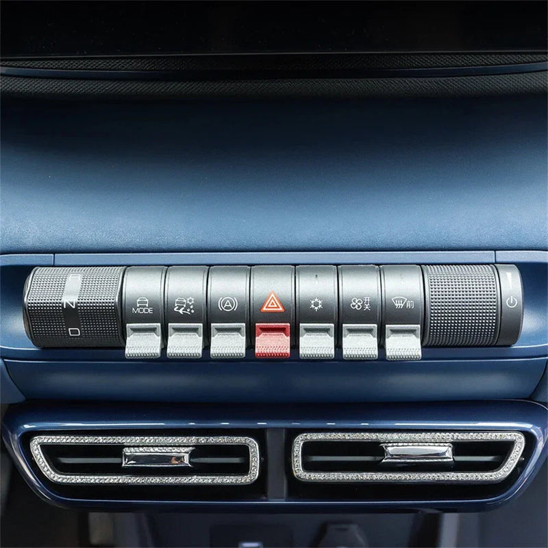 BYD Dolphin 7Pcs Button Paddle Stickers (2021-2025)